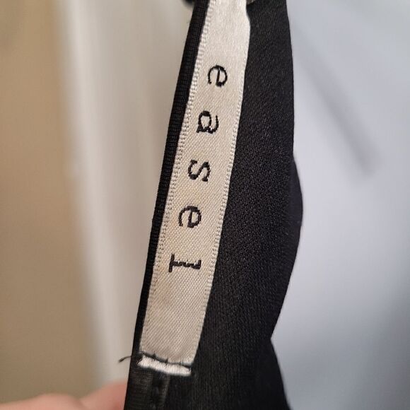 Easel Black Madonna style dress circa 90's with a beaded bra top. - Picture 7 of 9